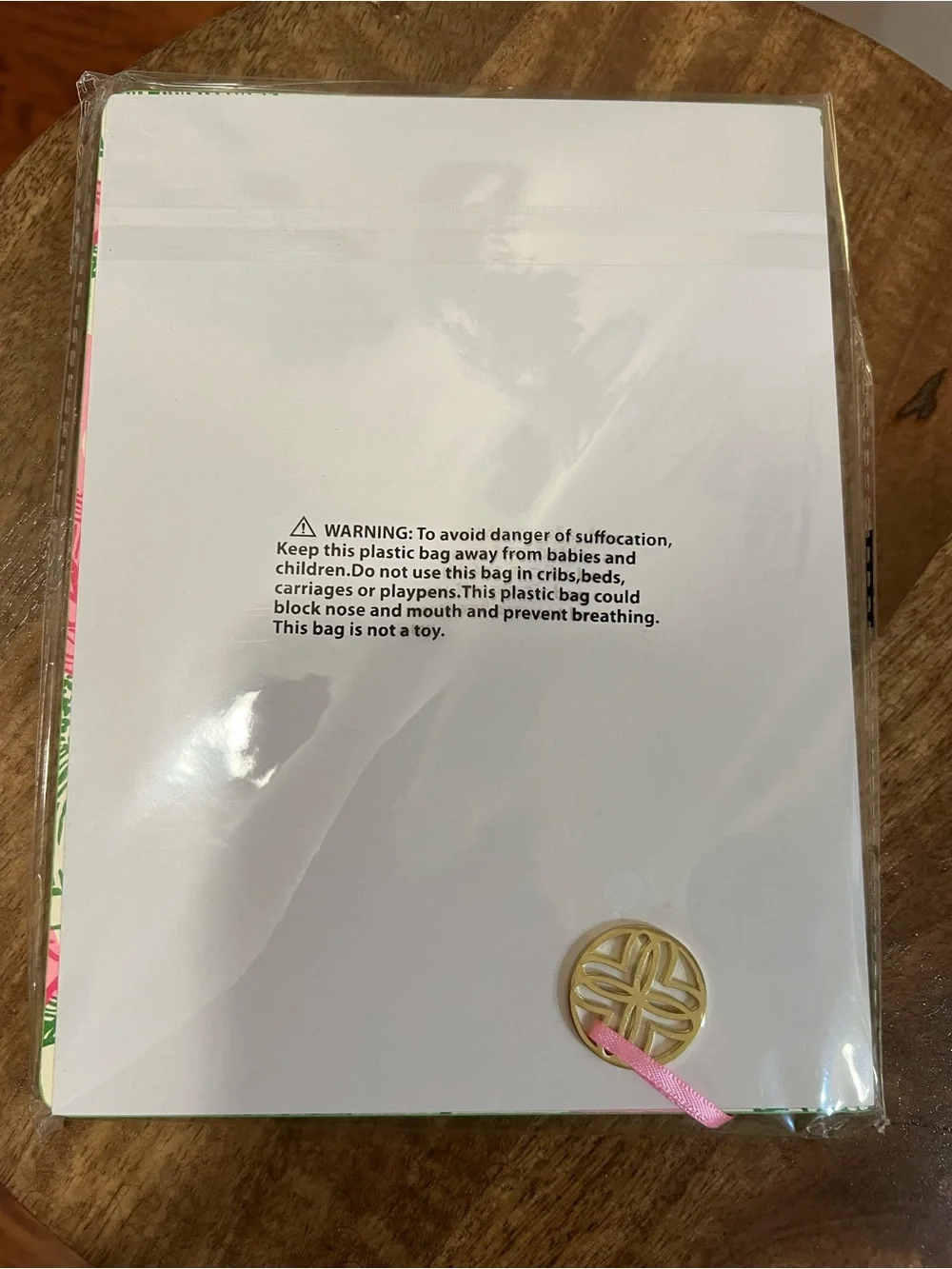 Lilly Pulitzer Floral Journal With Charm Bookmark — Pink & Green Cover - Picture 2 of 3